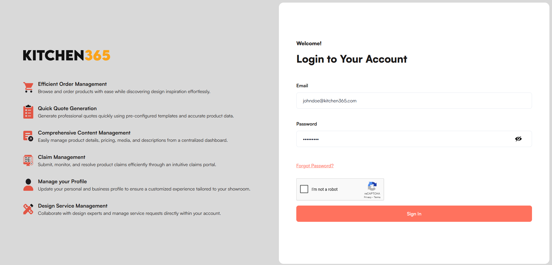 View Login Screenshot