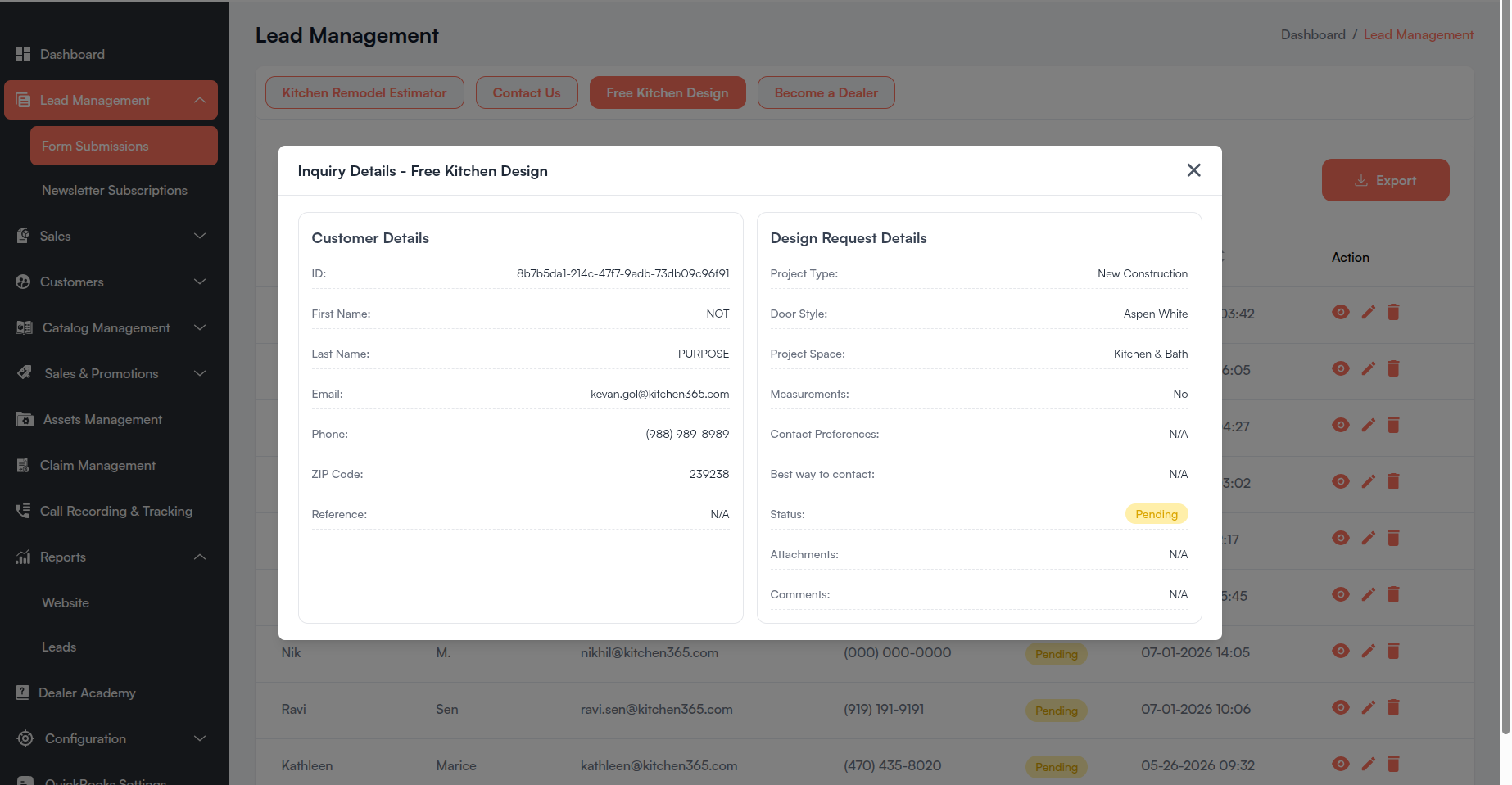 View Free Kitchen Design Screenshot